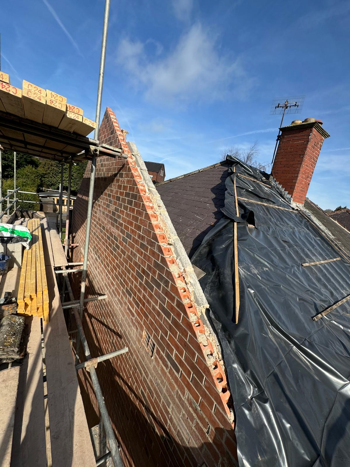 Double Storey Extension — Roof Structure & Tiling